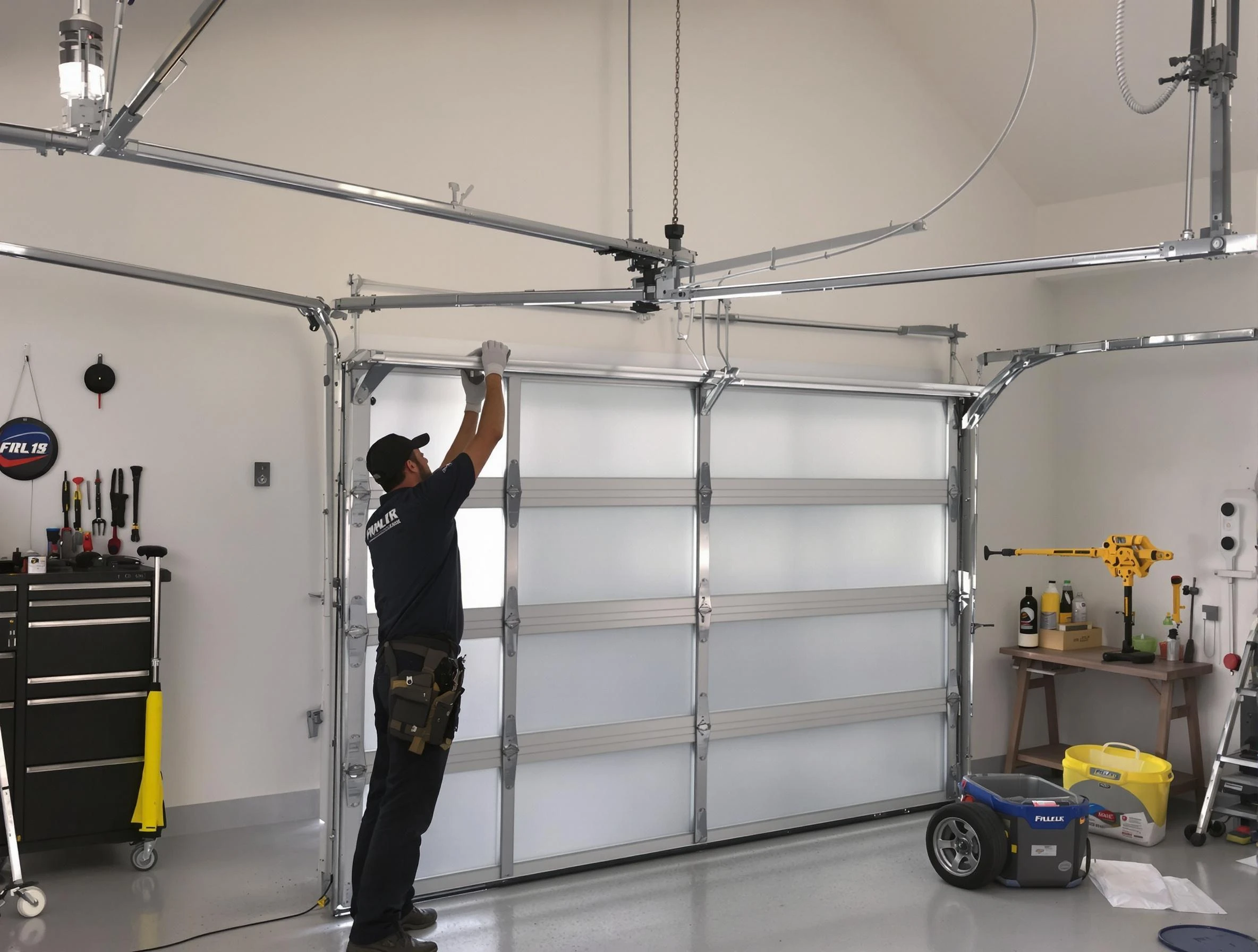 Brighton Garage Door Repair certified team performing precision garage door installation in Brighton